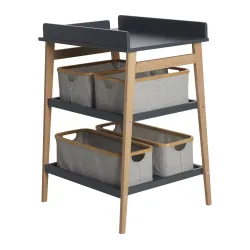 Panier Coton / Bambou   24 x 60 x 18 cm