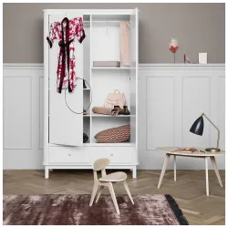 Armoire Wood 2 portes Blanc