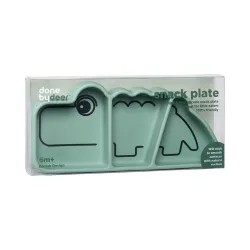 Assiette antidérapante à ventouse silicone, Croco vert