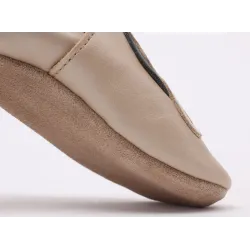 Chaussons souples Léopard Doré