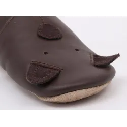 Chaussons souples Ours Cub Chocolat