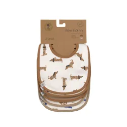 Lot de 5 Bavoirs Little Mateys Chien Royal Bleu