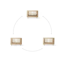 Lit Wood Mini + SANS kit junior Chêne