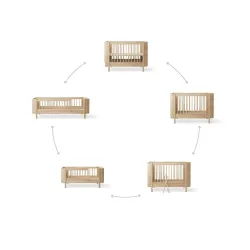 Lit Wood Mini + AVEC kit junior Chêne