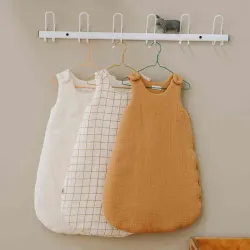 Gigoteuse en gaze de coton Carreau Camel