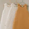 Gigoteuse en gaze de coton Carreau Camel