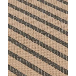 Matelas de Sol Landscape en coton lavé gaufré Stripes Sesame