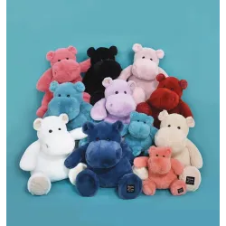 Hippo - Bleu 40 cm