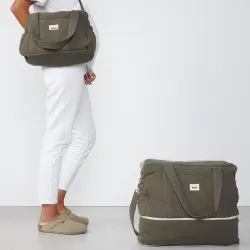 Sac à langer transformable 24 / 48 h - Vert kaki