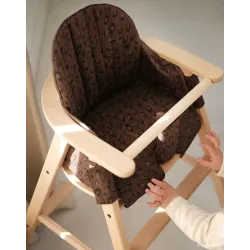 Coussin pour chaise haute Growing Green Leonie Brown