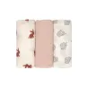 Lot de 3 langes en mousseline Little Forest Lapin