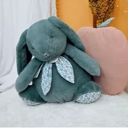 Doudou Lapin Géant 42 cm Vert sauge