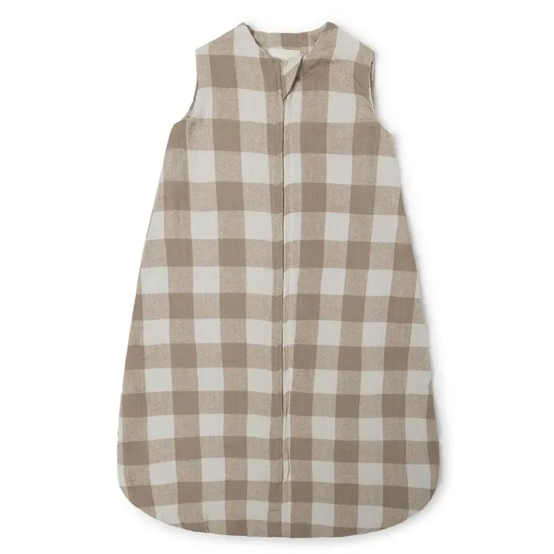 Gigoteuse en gaze de coton Vichy Caramel