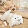 Chien Allongé Blanc 40 cm