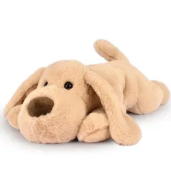 Chien Allongé Beige 40 cm
