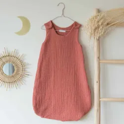 Gigoteuse ETE en gaze de coton Marsala