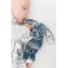 Doudou Augustin Le Lapin Toile de Jouy Bleu