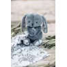Doudou Augustin Le Lapin Toile de Jouy Bleu