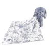 Doudou Augustin Le Lapin Toile de Jouy Bleu