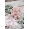 Doudou Augustin Le Lapin Toile de Jouy Rose