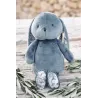 Augustin Le Lapin 25 cm Toile de Jouy Bleu