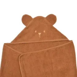 Cape de bain Ourson Caramel