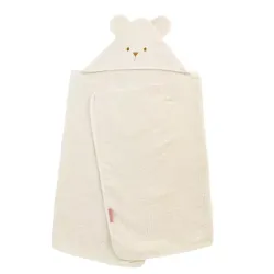 Cape de bain Ourson Ecru