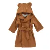Peignoir enfant à capuche Ourson Caramel
