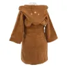 Peignoir enfant à capuche Ourson Caramel