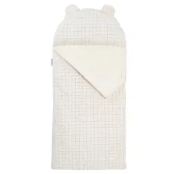 Sac de couchage pour maternelle avec oreiller intégré Carreaux Colin