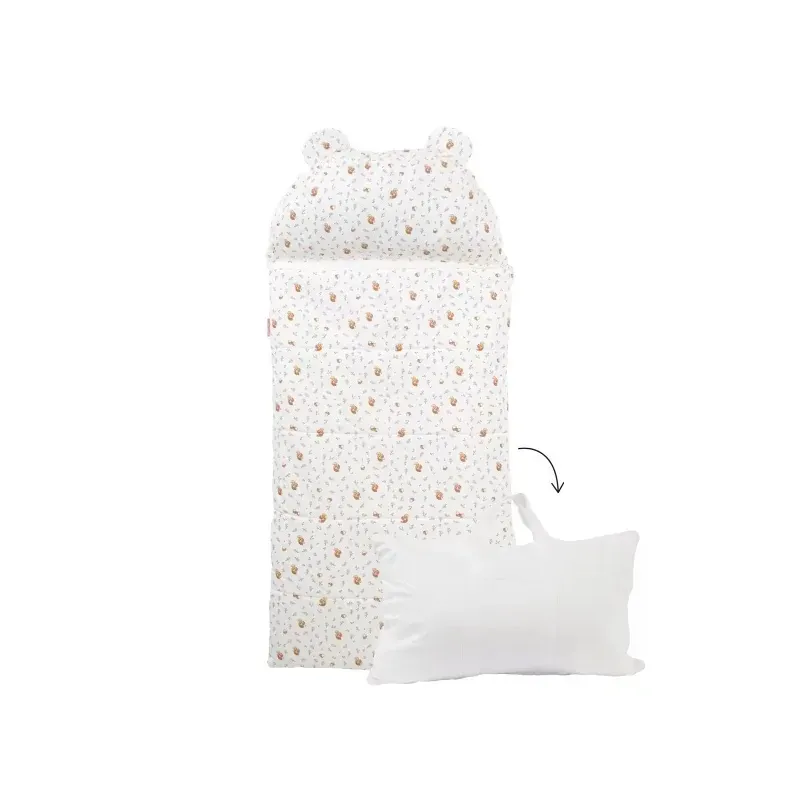 Sac de couchage pour maternelle avec oreiller intégré Noisettes