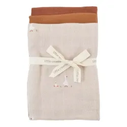 Lot de 3 langes en coton Bio Nils