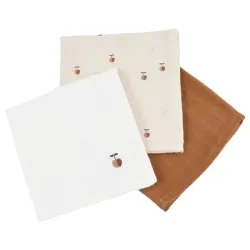 Lot de 3 langes en coton Bio Pom Pouce