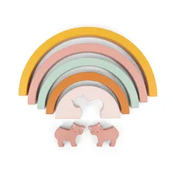 Arc en ciel à empiler en Bois - Mrs Chat