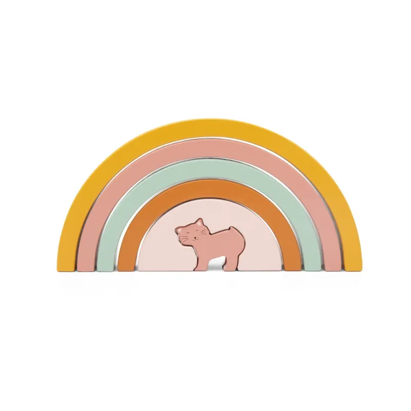 Arc en ciel à empiler en Bois - Mrs Chat