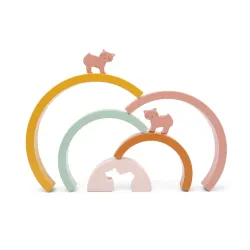 Arc en ciel à empiler en Bois - Mrs Chat