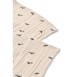 Lot de 2 langes Lewis Mini Whale Sandy
