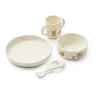 Set repas en Silicone Vivi Eléphant Crème de la crème