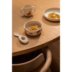 Set repas en Silicone Vivi Eléphant Crème de la crème