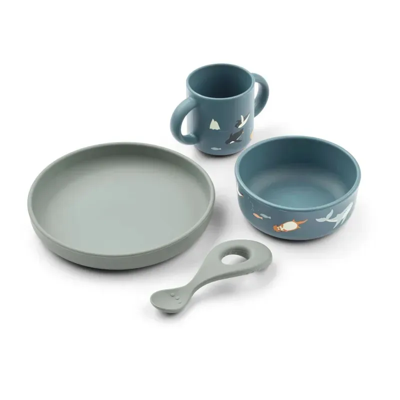 Set repas en Silicone Vivi Arctic Sea Ocean View
