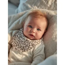Bavoir Naissance Gaze de coton Wild Print Léopard