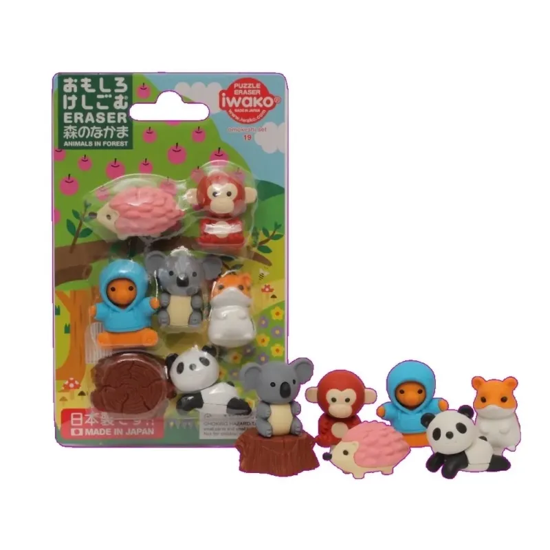 Gommes Figurines - Amis de la Forêt