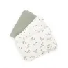 Lot de 3 langes en coton Bio Olive Bloom