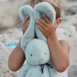 Lapin Méloé 37 cm Vert Sauge