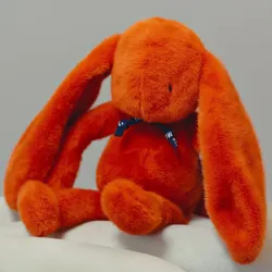 Lapin Méloé 37 cm Potiron