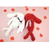 Lapin Méloé 37 cm Rouge