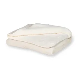 Couverture de berceau Teddy Argile 65 x 80 cm