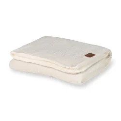 Couverture de berceau Teddy Argile 65 x 80 cm