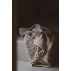 Couverture de berceau Teddy Argile 65 x 80 cm