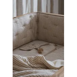 Couverture de berceau Teddy Stripes 65 x 80 cm